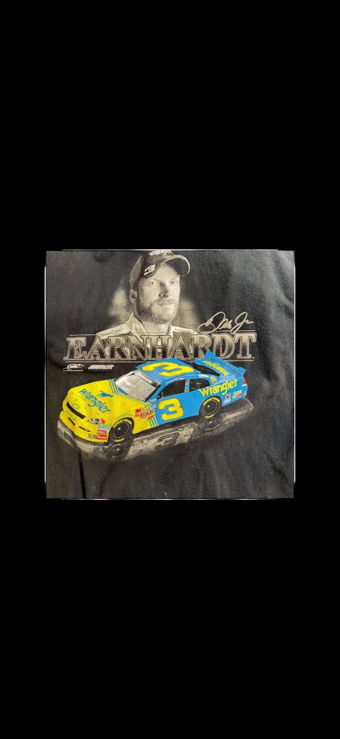 Vintage Dale Earnhardt Dale Jr. NASCAR Hall Of Fame Wrangler T-Shirt - Thumbnail 4
