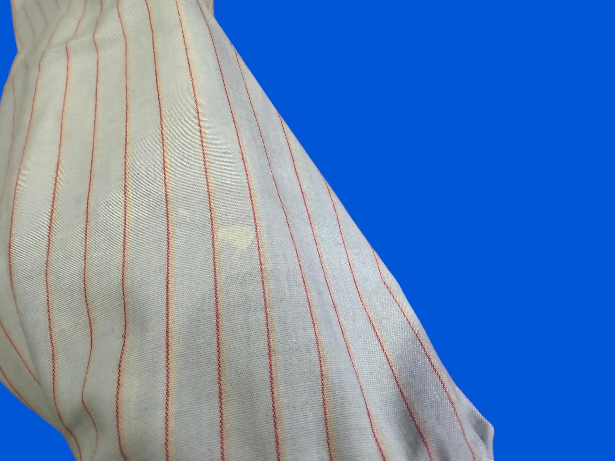 Vintage 70s Ruddock Pearl Snap Cowboy Shirt Blue Red Stripe Mens Medium - Thumbnail 5