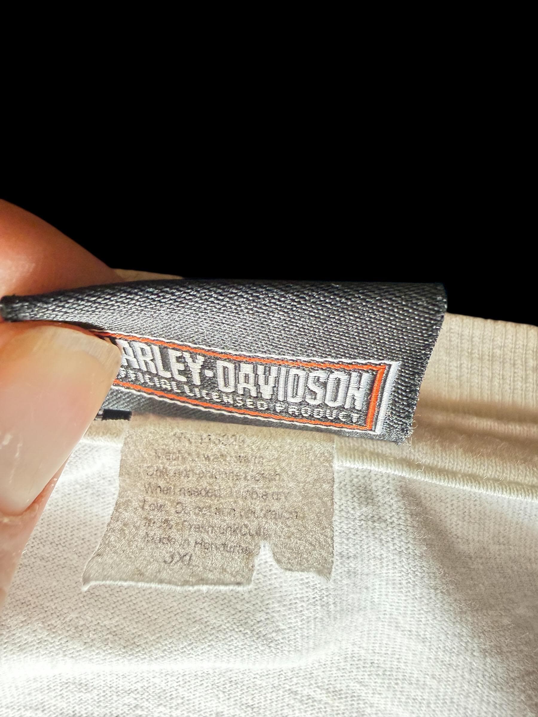 Vintage Harley Davidson Las Vegas Cafe T Shirt 3XL Distressed Biker Tee - Thumbnail 5