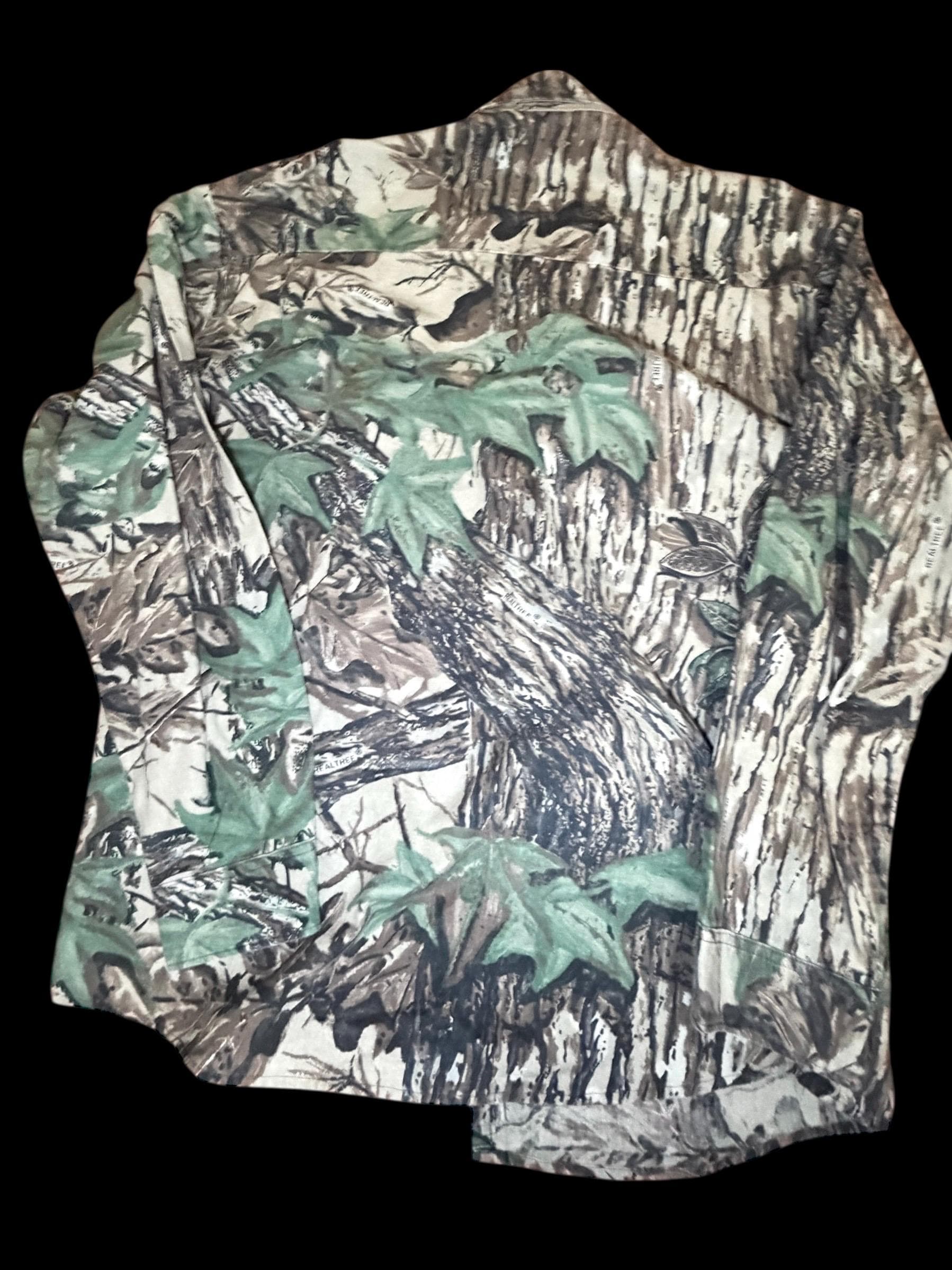 Vintage Realtree Camo Shirt Sports Afield XL Made in USA 90s Hunting - Thumbnail 2