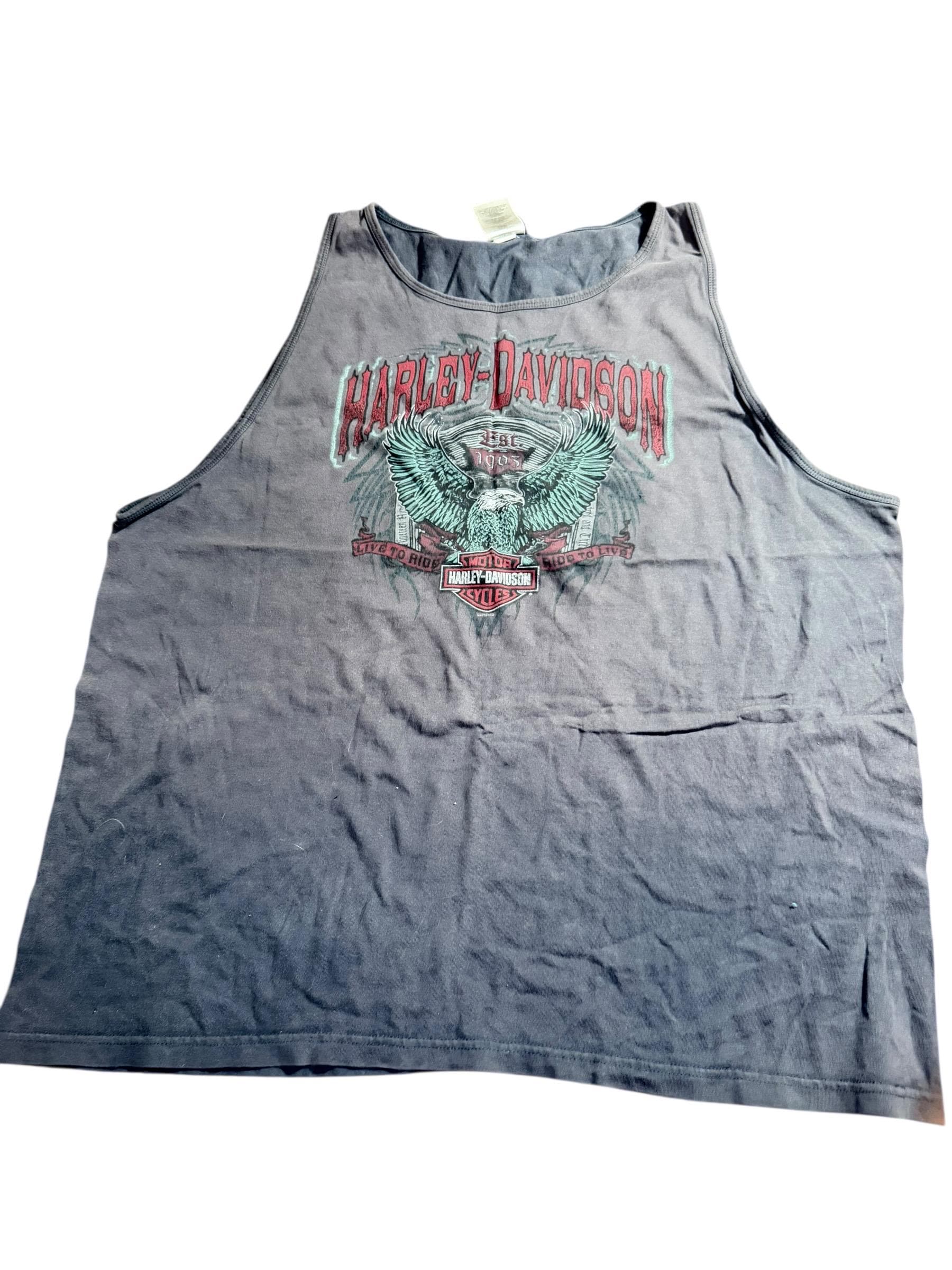 Harley-Davidson Bumpus Memphis TN Tank Top Men’s XL Eagle Dealer Shirt - Image 1