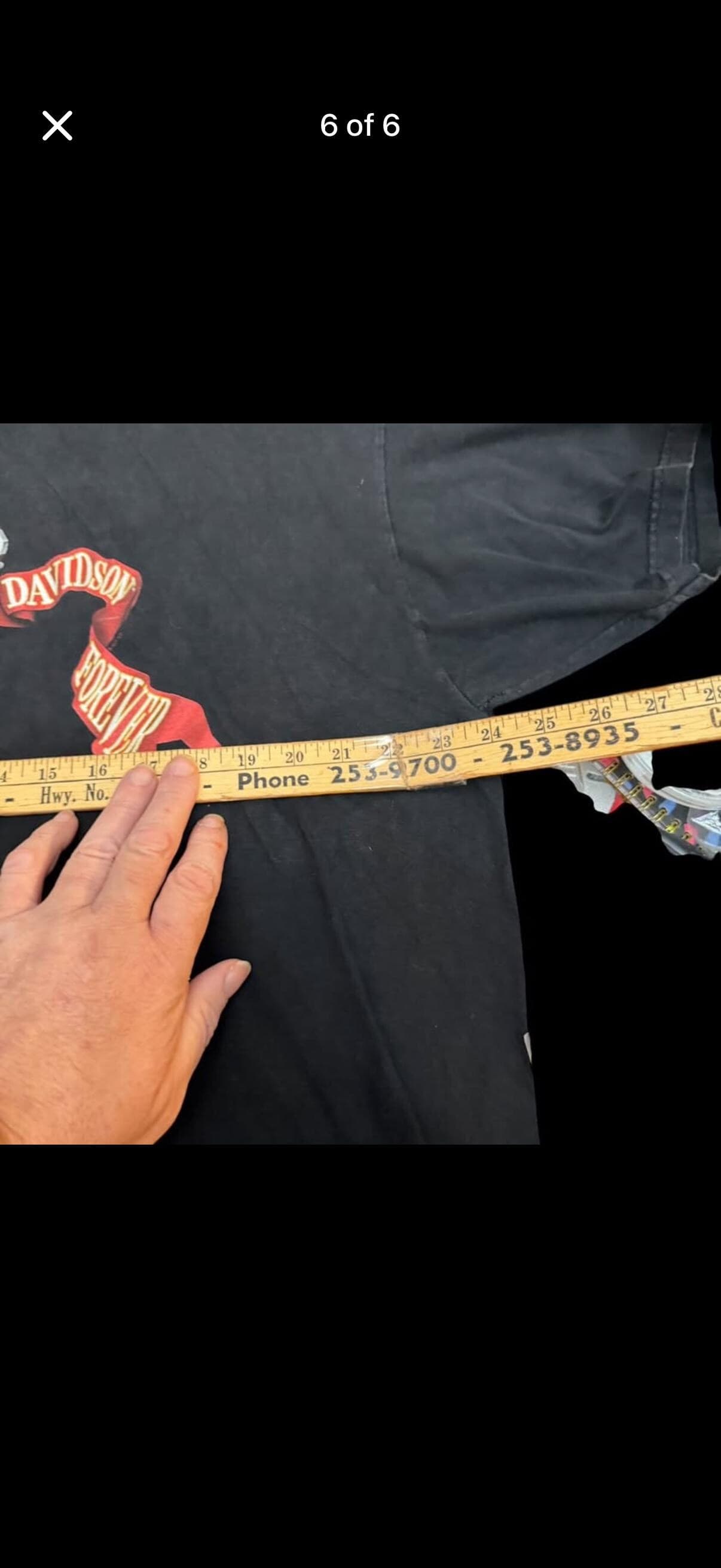 Vintage Harley-Davidson Y2K Skull Flag T-Shirt Men’s 2XL Longviewf Texas - Thumbnail 6