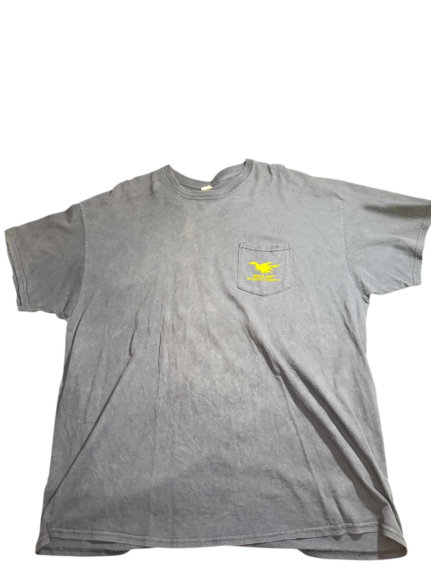 Deal’s Gap “The Dragon” Motorcycle T-Shirt Route 129 Biker Tee XXL - Image 1