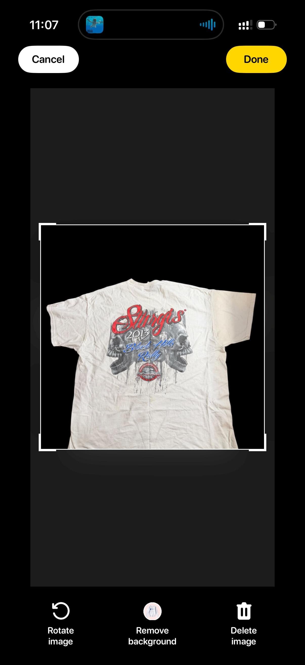 Sturgis 2013 Black Hills Rally Skull T-Shirt Men’s 2XL Fruit of the Loom - Thumbnail 2