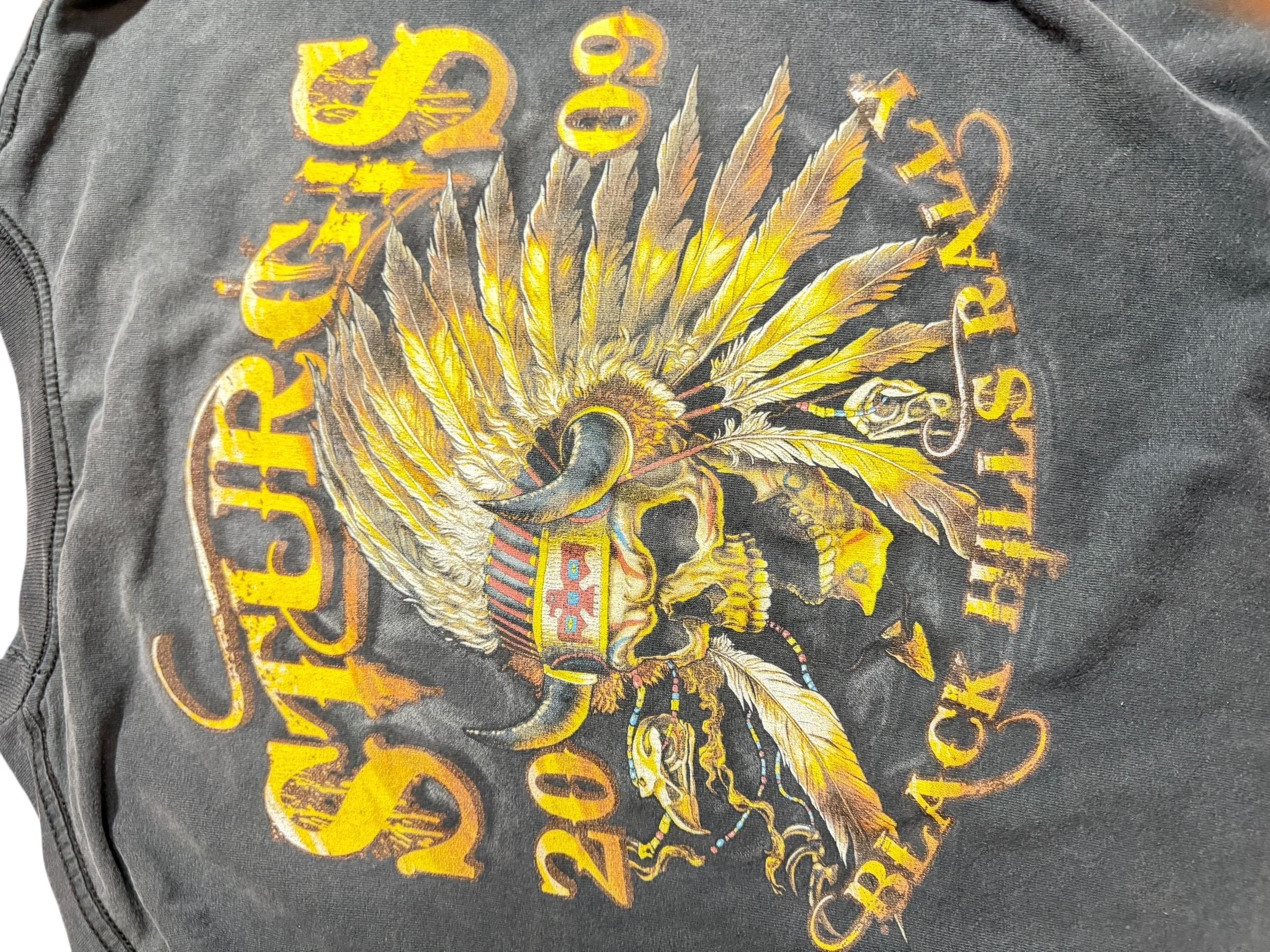 Sturgis 2009 Long Sleeve Tee Hot Leathers 2XL Biker Motorcycle Shirt - Thumbnail 3