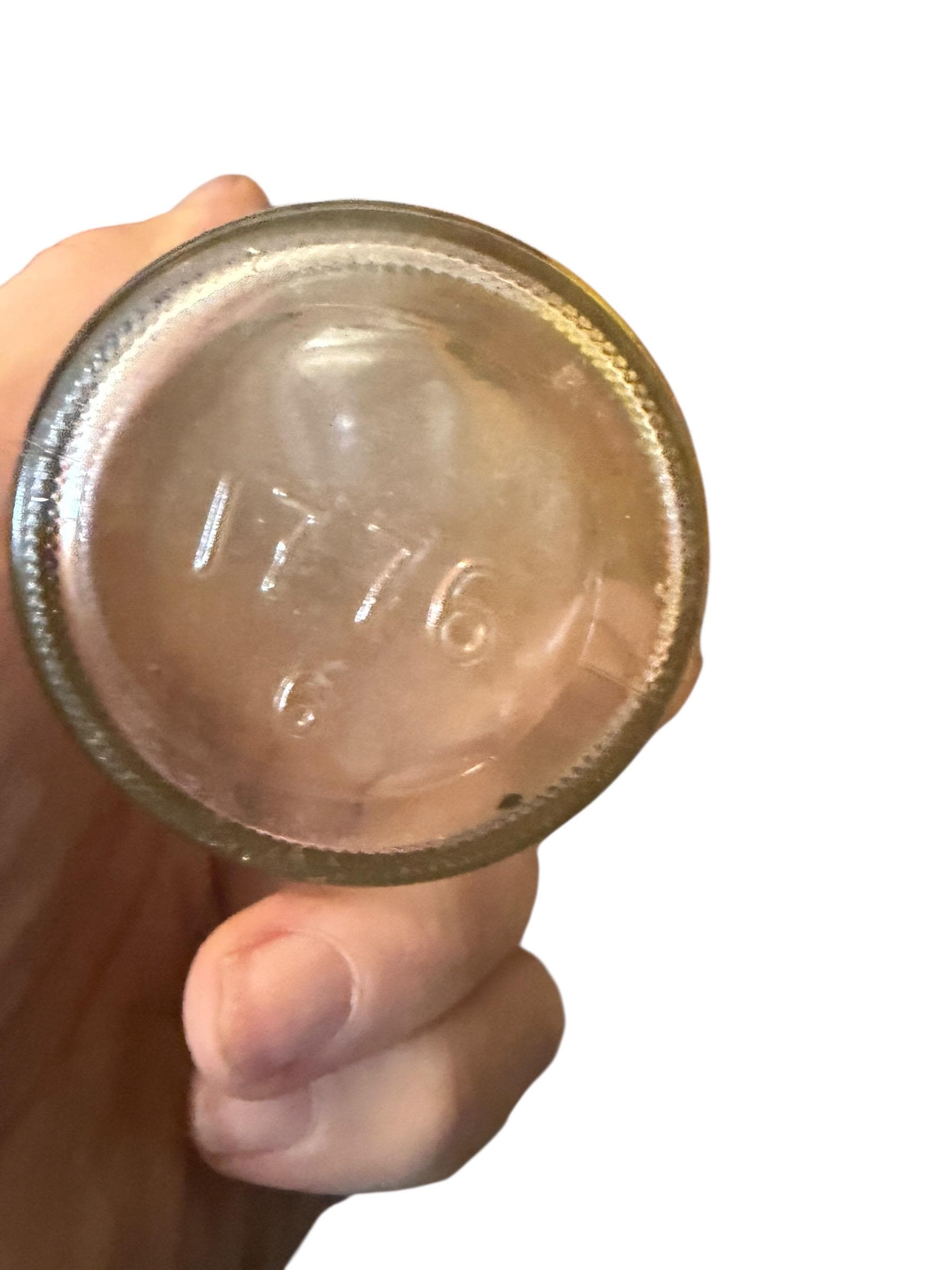 Vintage Wire Bail Glass Pantry Jar Early 1900s Farmhouse Storage - Thumbnail 4