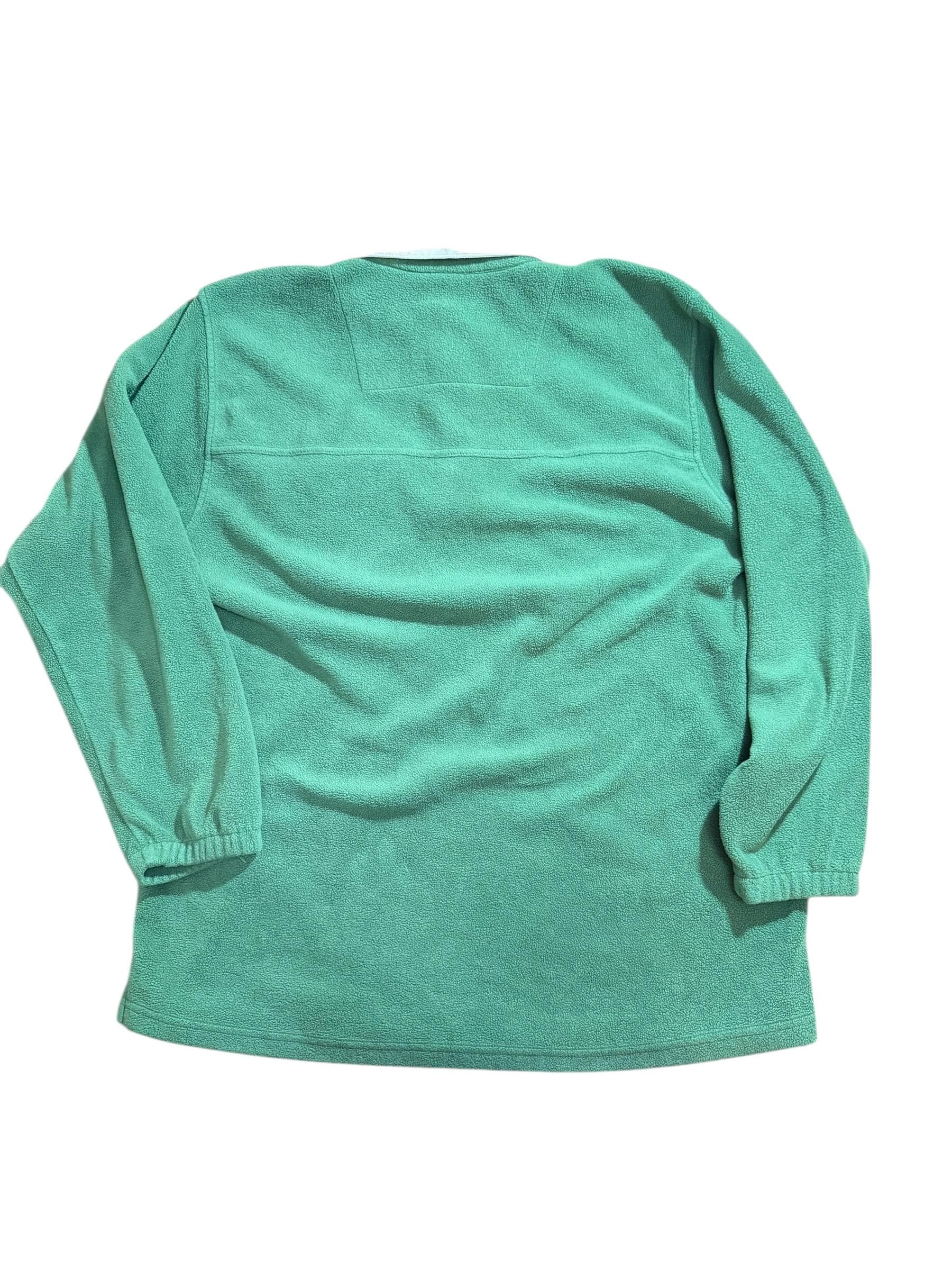 Vintage Orvis Fleece Rugby Pullover Green Men’s Medium Outdoor Sweater - Thumbnail 2
