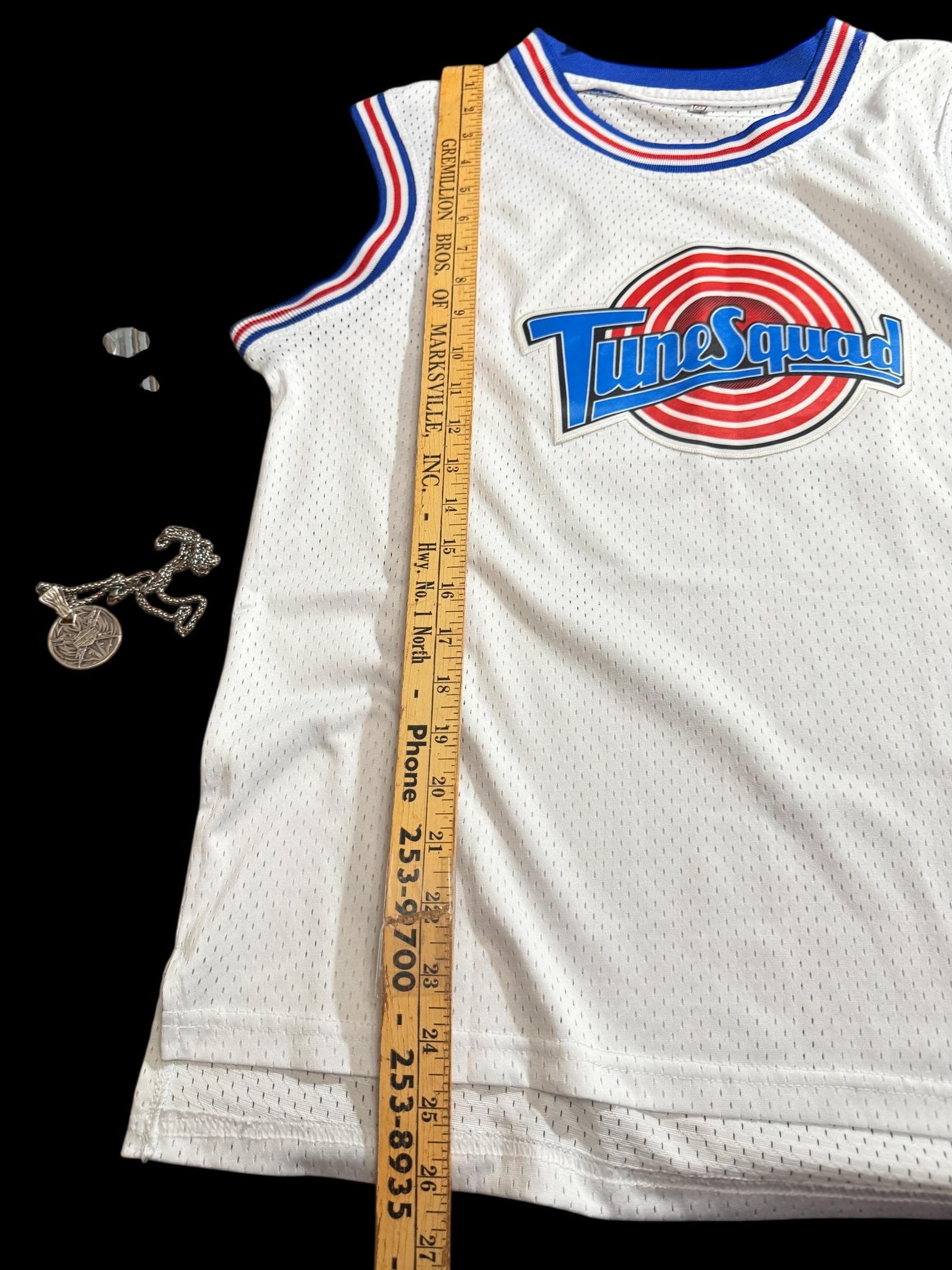 Vintage Space Jam 1996 Tune Squad Lola Bunny #10 Jersey White Mesh - Thumbnail 4