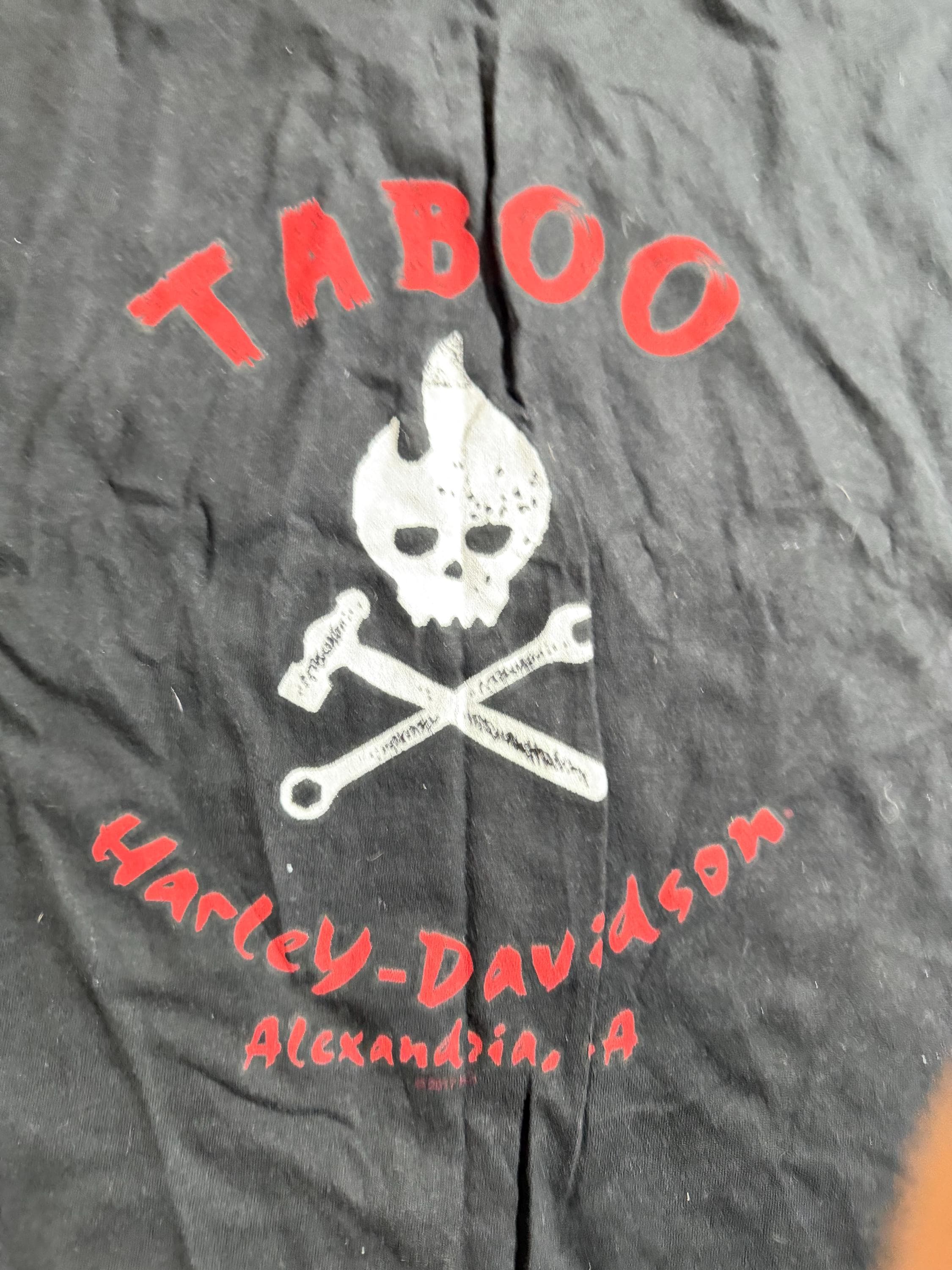 Harley Davidson Taboo Alexandria LA Santa Skull T Shirt Black 3XL - Thumbnail 8