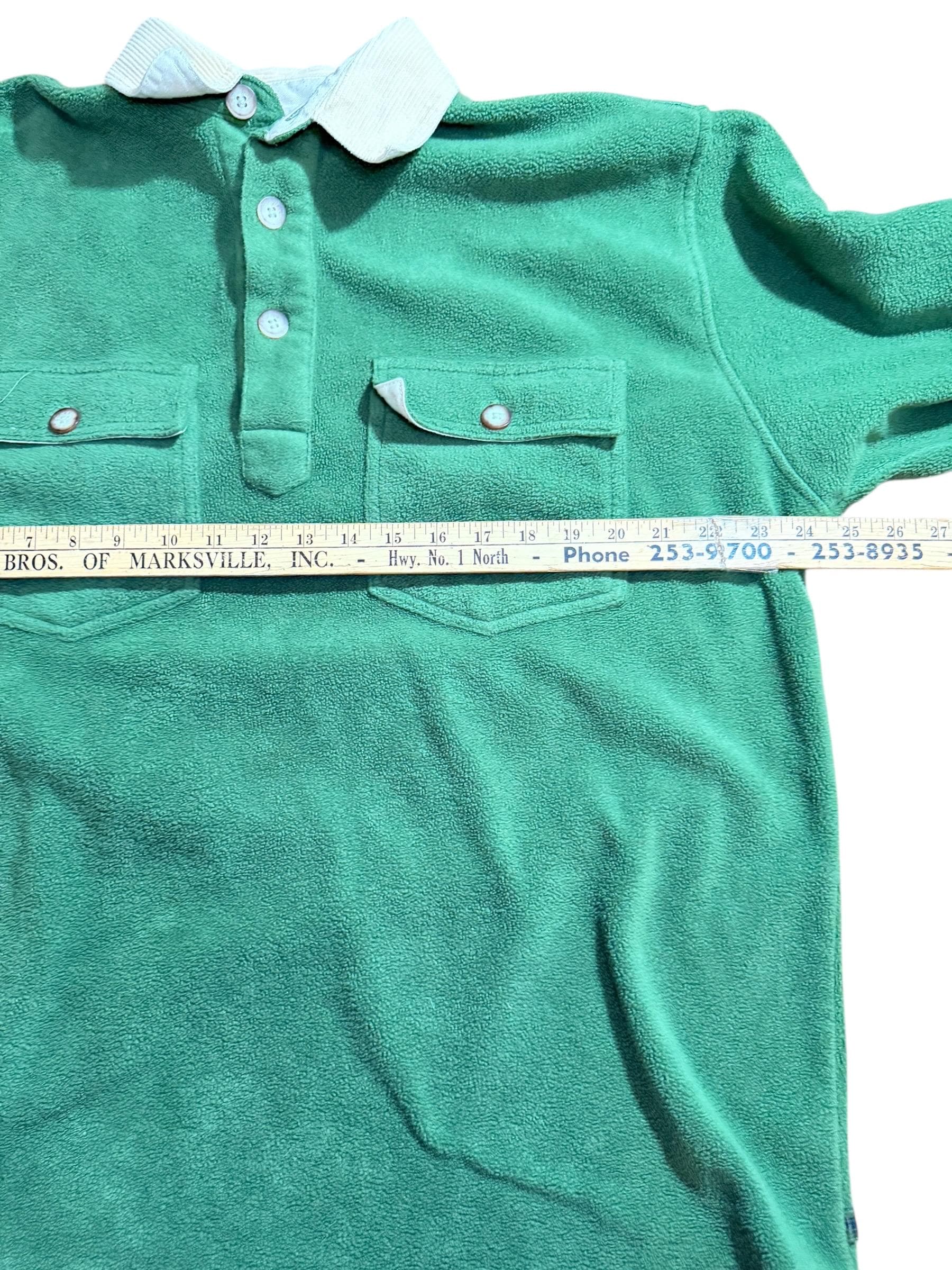 Vintage Orvis Fleece Rugby Pullover Green Men’s Medium Outdoor Sweater - Thumbnail 5