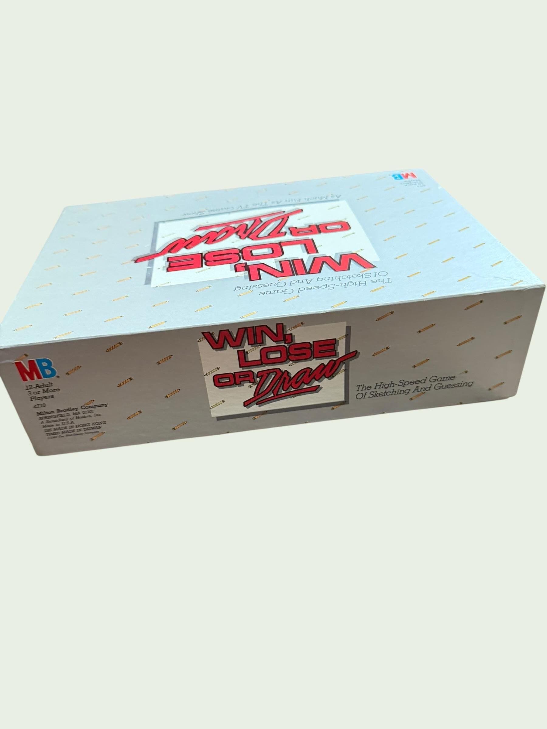 1987 Win Lose or Draw Board Game Milton Bradley 80s Party Game Complete - Thumbnail 4