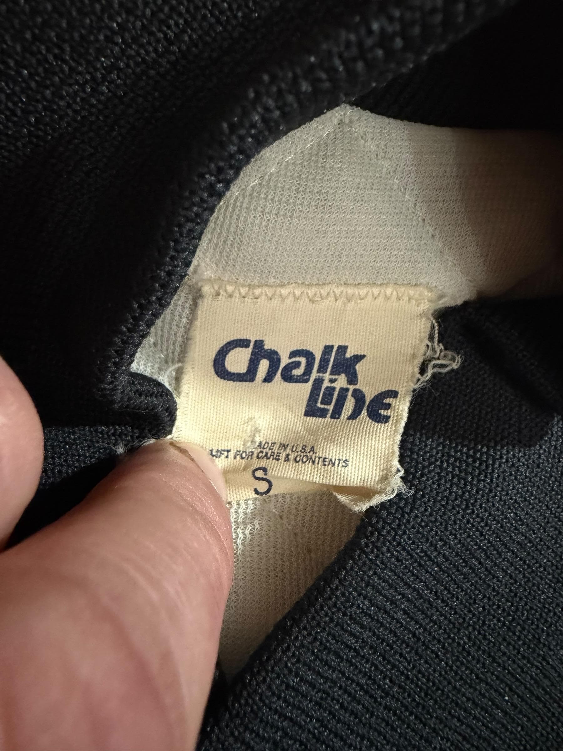 Vintage 1988 New Orleans Saints Chalk Line Satin Jacket USA Made Black Small - Thumbnail 4