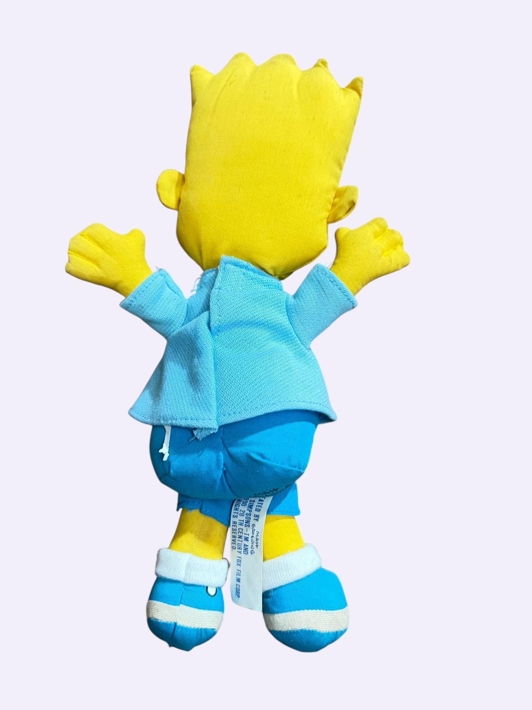 Vintage 1990 Bart Simpson Aye Caramba Plush Suction Cups Dan-Dee Simpsons - Thumbnail 2