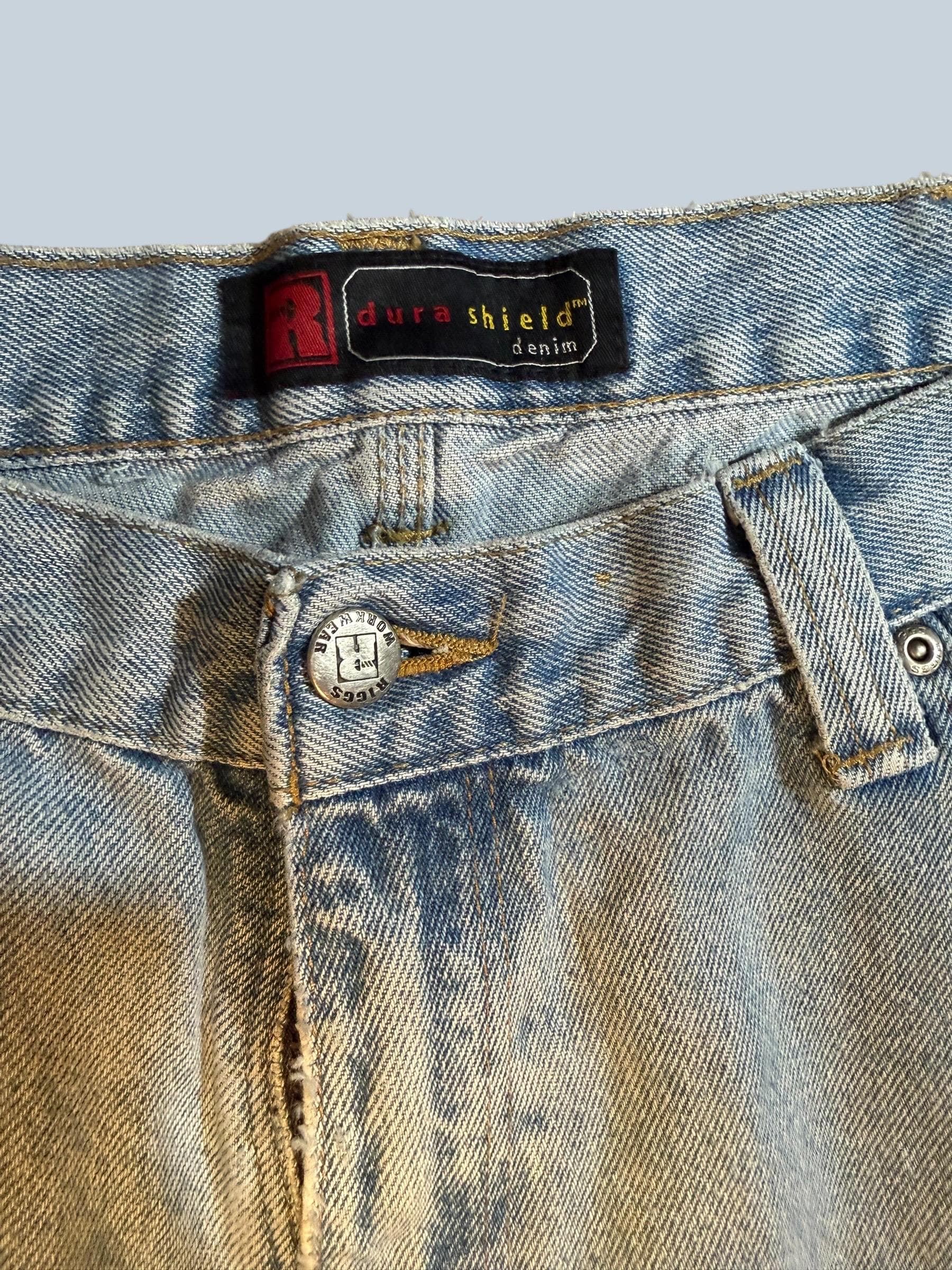 Vintage Wrangler RIGGS Workwear DuraShield Denim Carpenter Jeans 40x32 Straight Leg - Thumbnail 5
