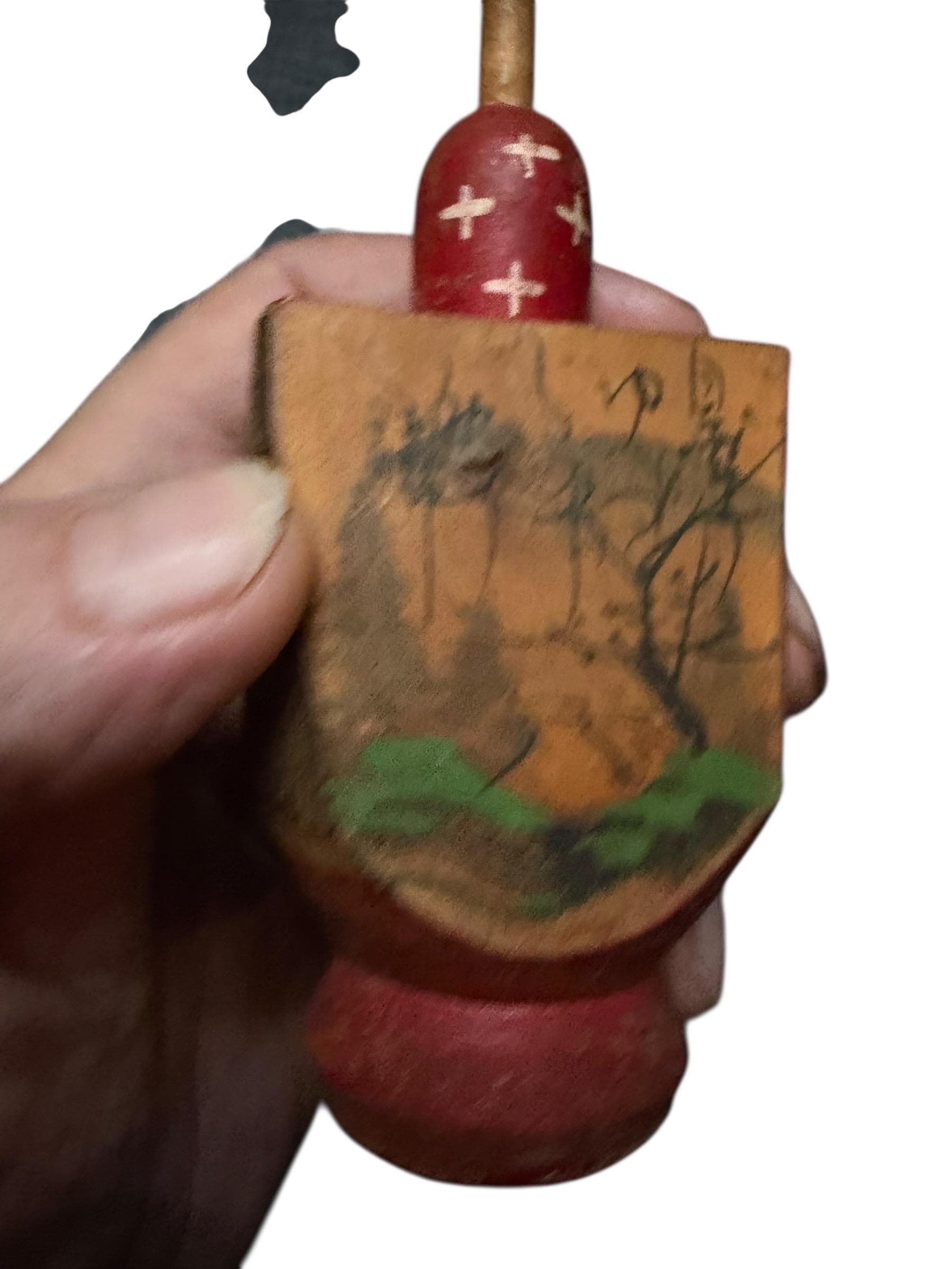 Vintage Japanese Kokeshi Dolls Lot of 2 Naruko Hijiori Wooden Folk Art Showa Era - Thumbnail 3