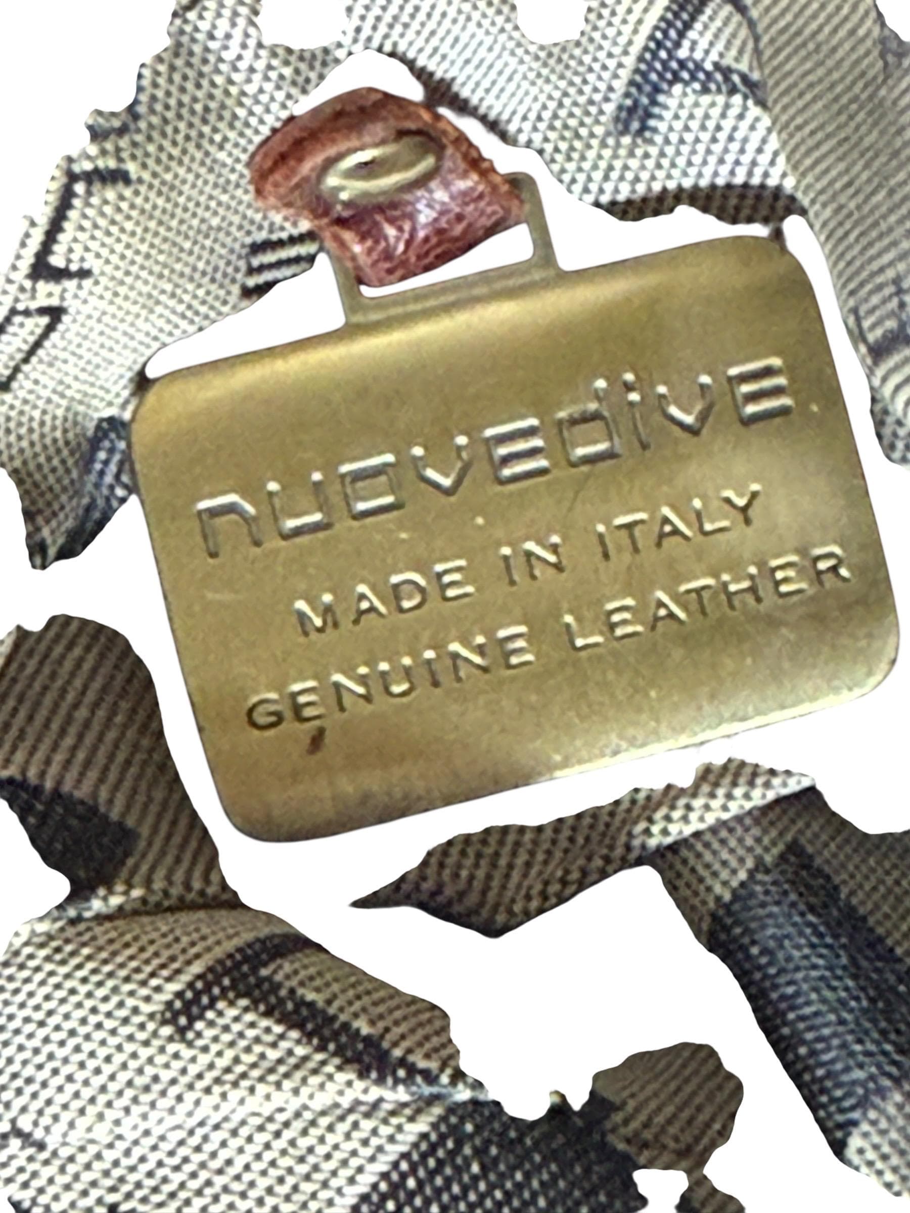 Nuove Dive Italian Leather Handbag Y2K Beige Shoulder Purse Made in Italy - Thumbnail 7