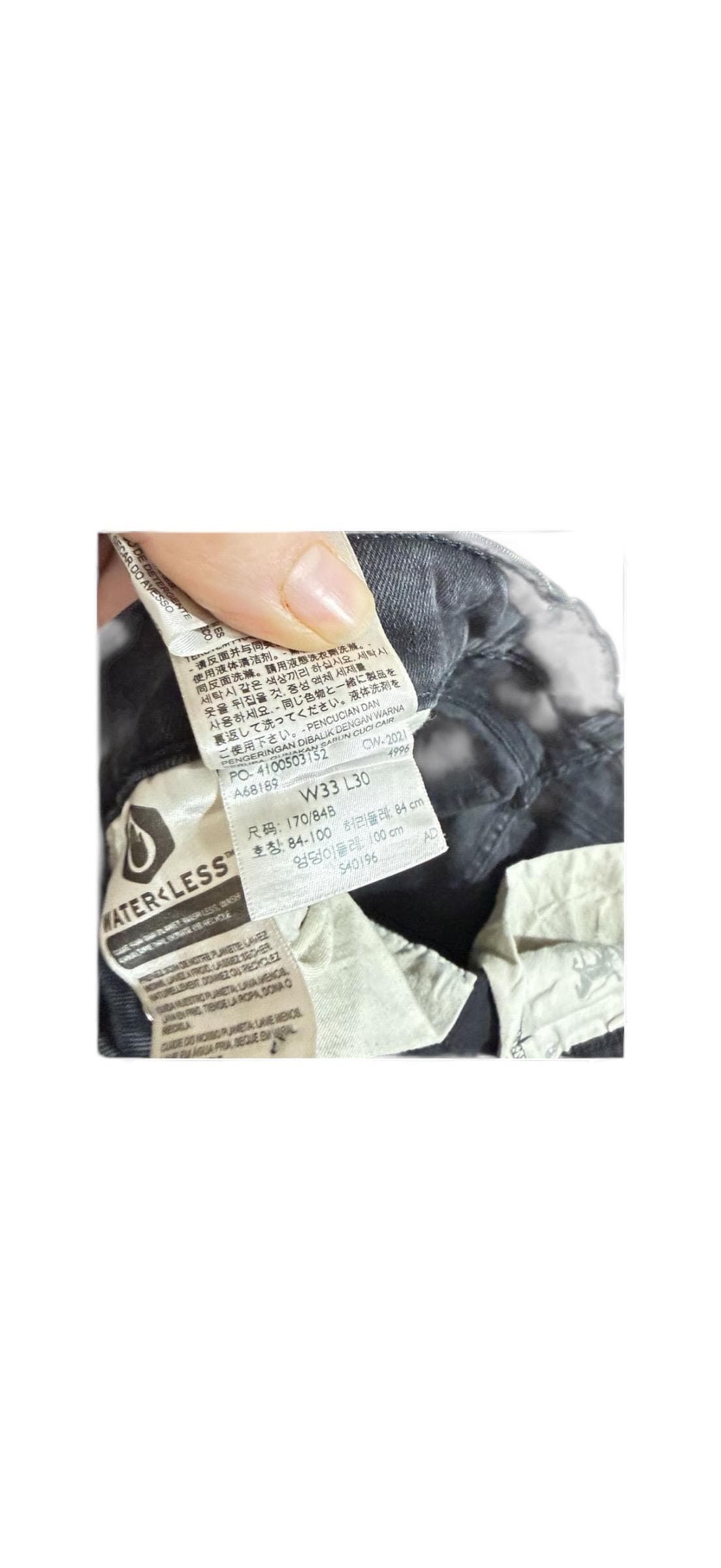 Y2K Levi’s 502 Men’s Black Denim Jeans W33 L30 Regular Taper Fit - Thumbnail 7