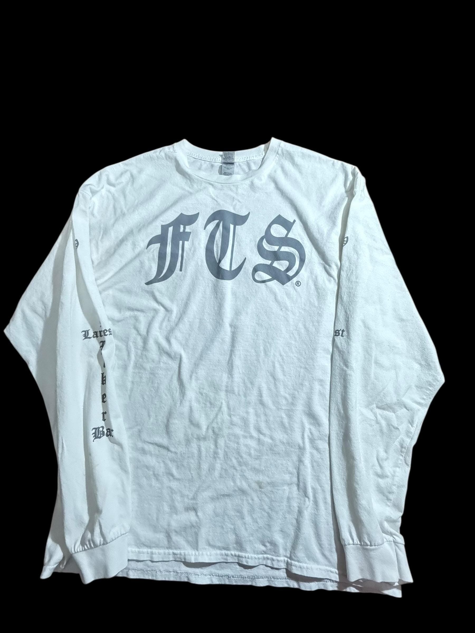 Full Throttle Saloon Sturgis SD Long Sleeve Shirt 2XL White Biker Skull FTS Motorcycle Rally Tee - Image 1