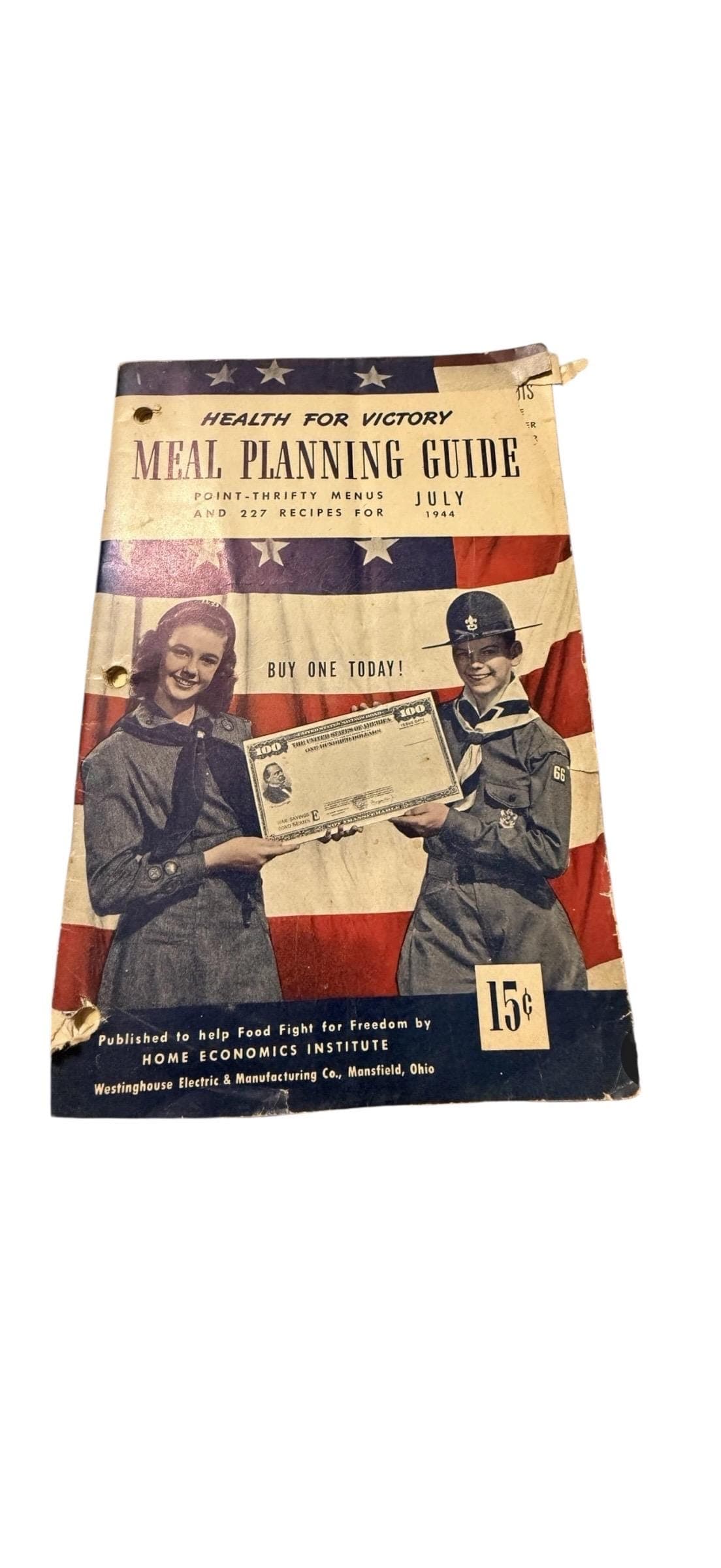 WWII Health for Victory Meal Planning Guides June–Aug 1944 Lot (Westinghouse) - Thumbnail 5