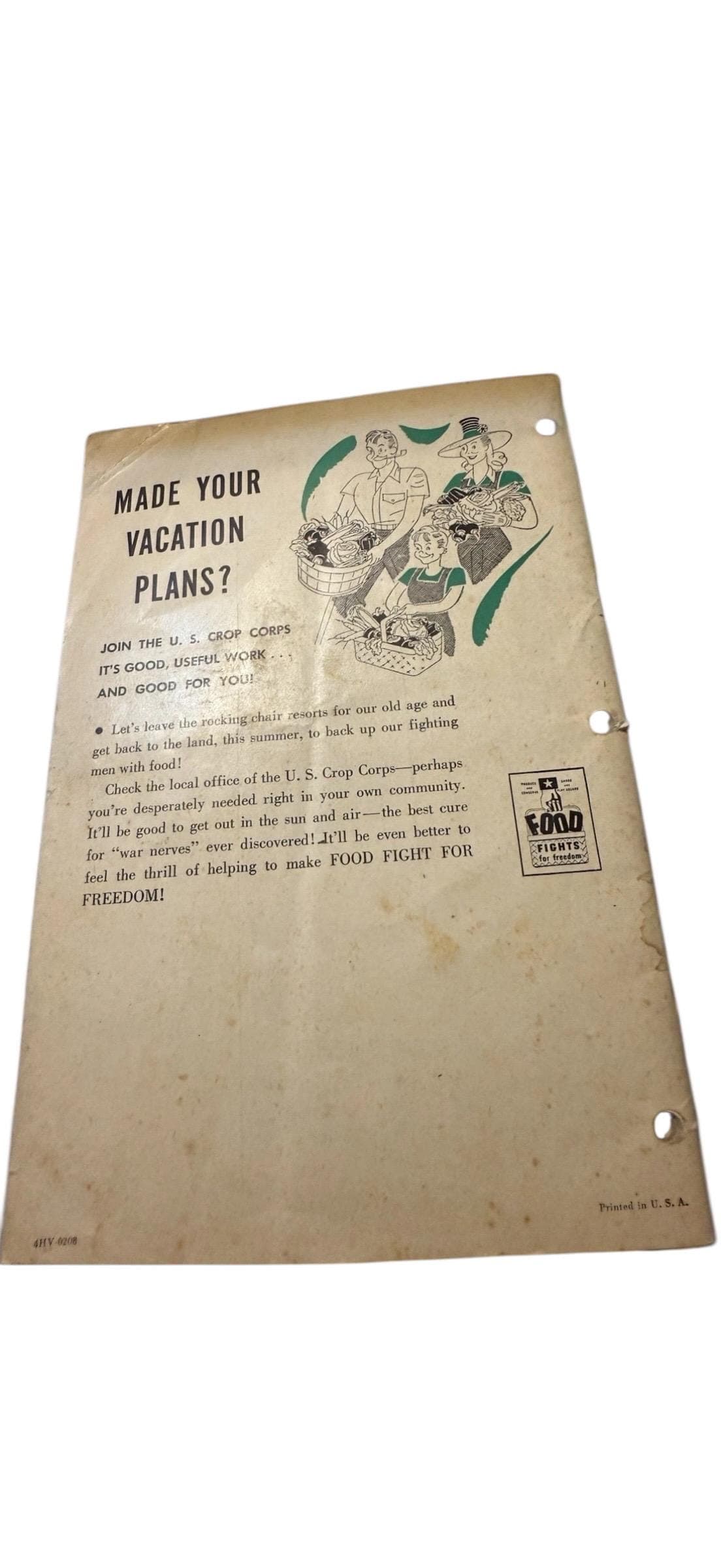 WWII Health for Victory Meal Planning Guides June–Aug 1944 Lot (Westinghouse) - Thumbnail 2