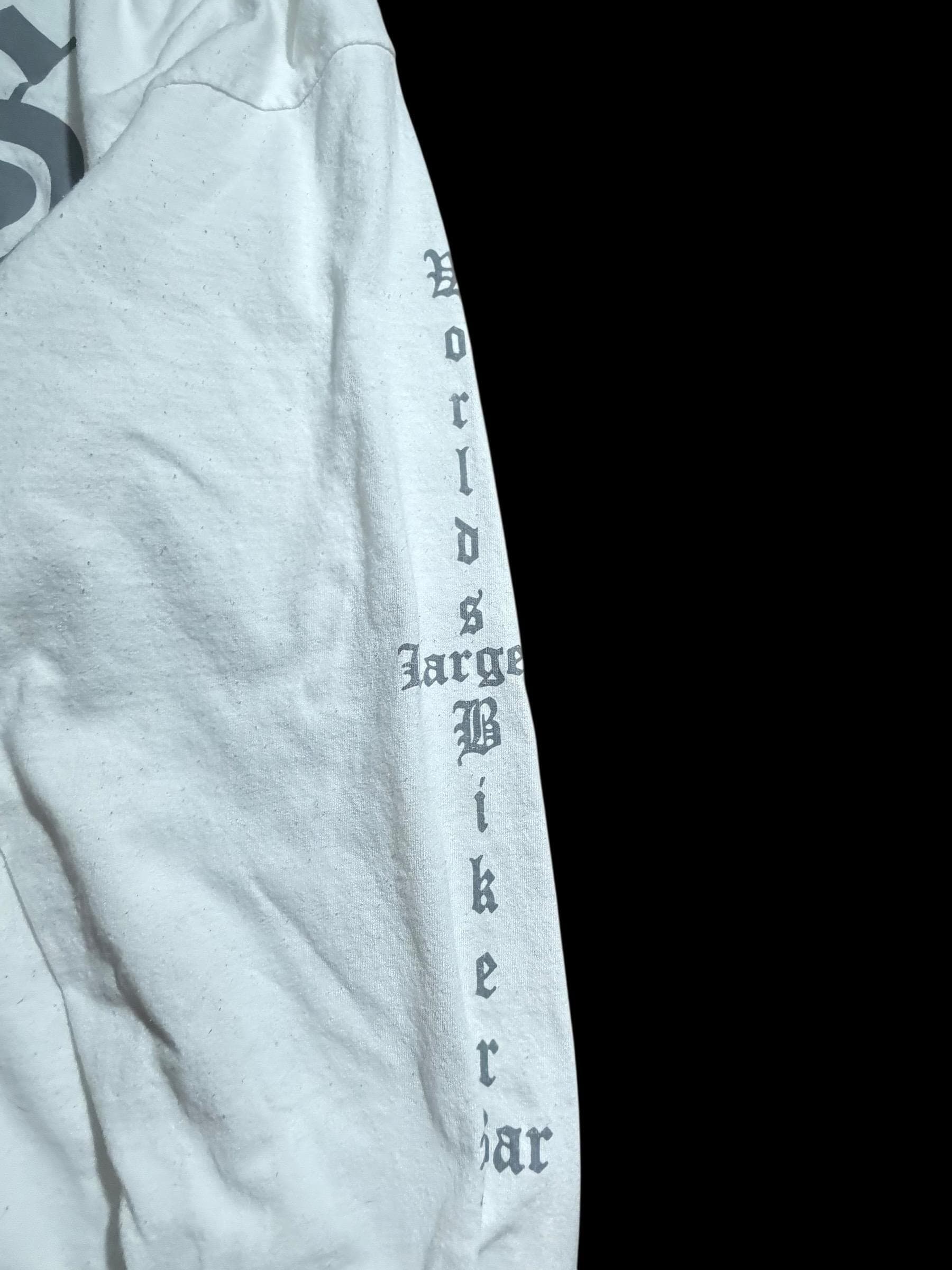 Full Throttle Saloon Sturgis SD Long Sleeve Shirt 2XL White Biker Skull FTS Motorcycle Rally Tee - Thumbnail 6