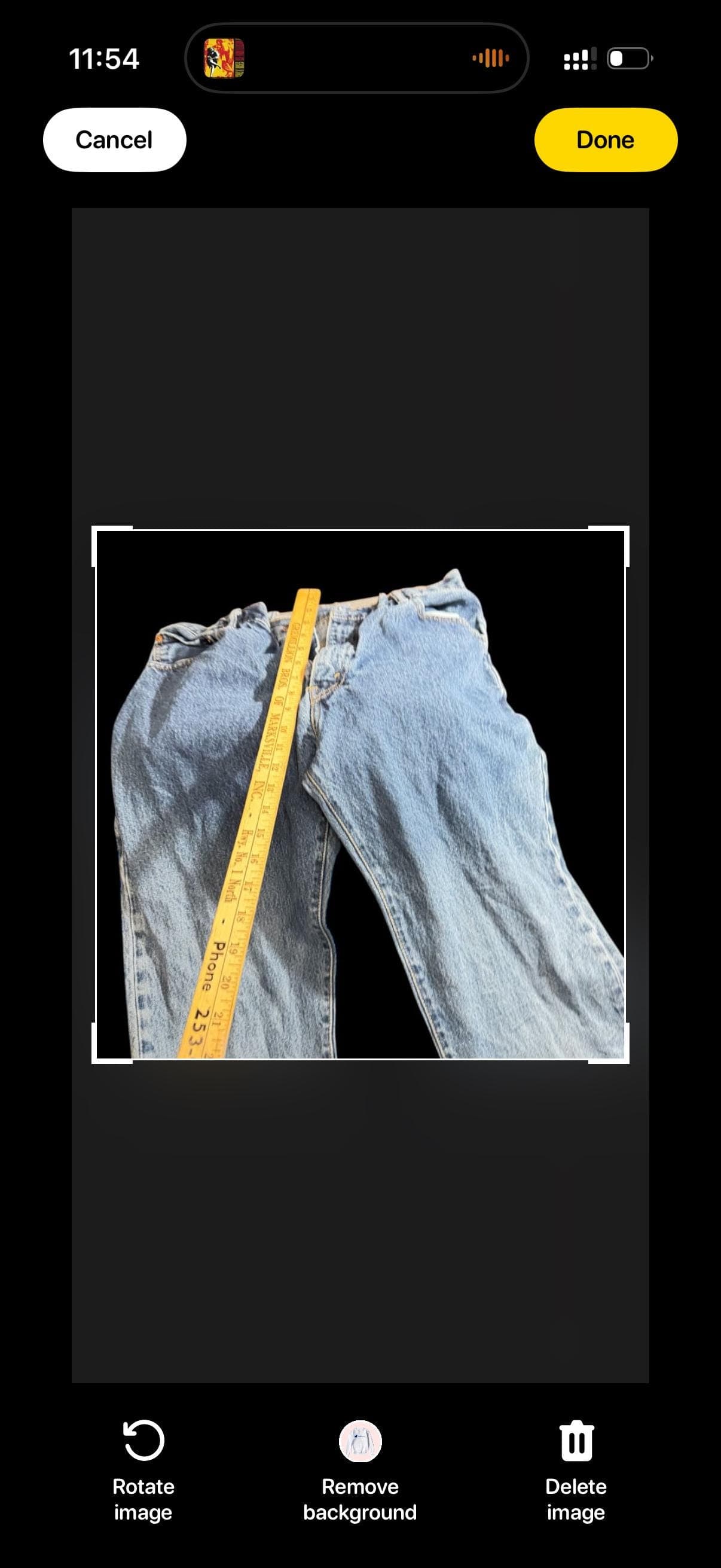 Vintage Levi’s Jeans Men’s Straight Leg Blue Denim w34” x l33” - Thumbnail 4