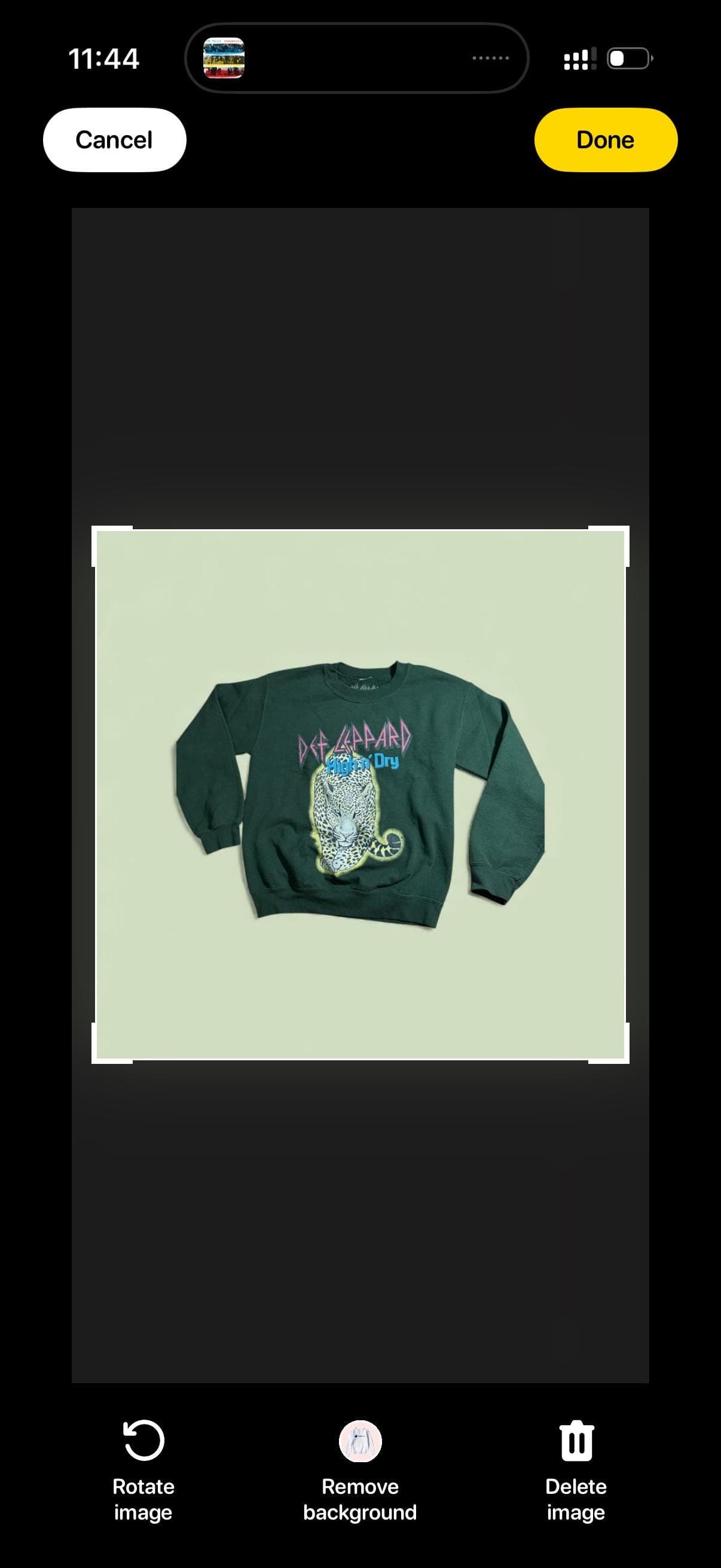 Vintage Def Leppard Pyromania 1983 United States Tour Black Crewneck Sweatshirt