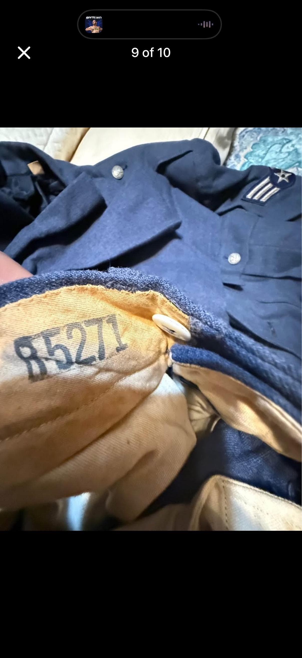 U.S. Air Force enlisted service dress uniform from the mid-20th century (likely 1960s–1970s era) - Thumbnail 8