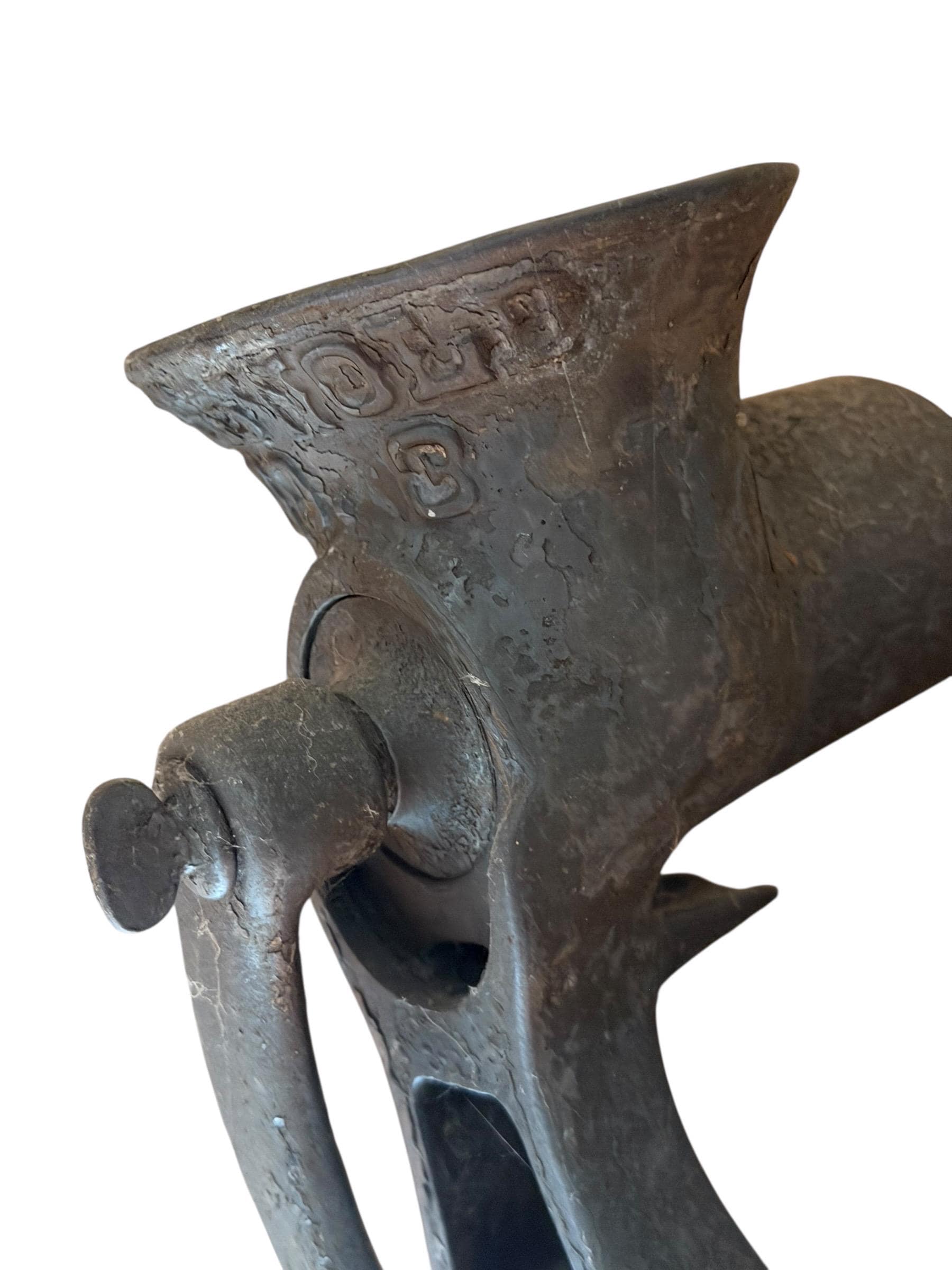 Vintage Enterprise No. 3 Cast Iron Meat Grinder Clamp On Farmhouse Decor - Thumbnail 5