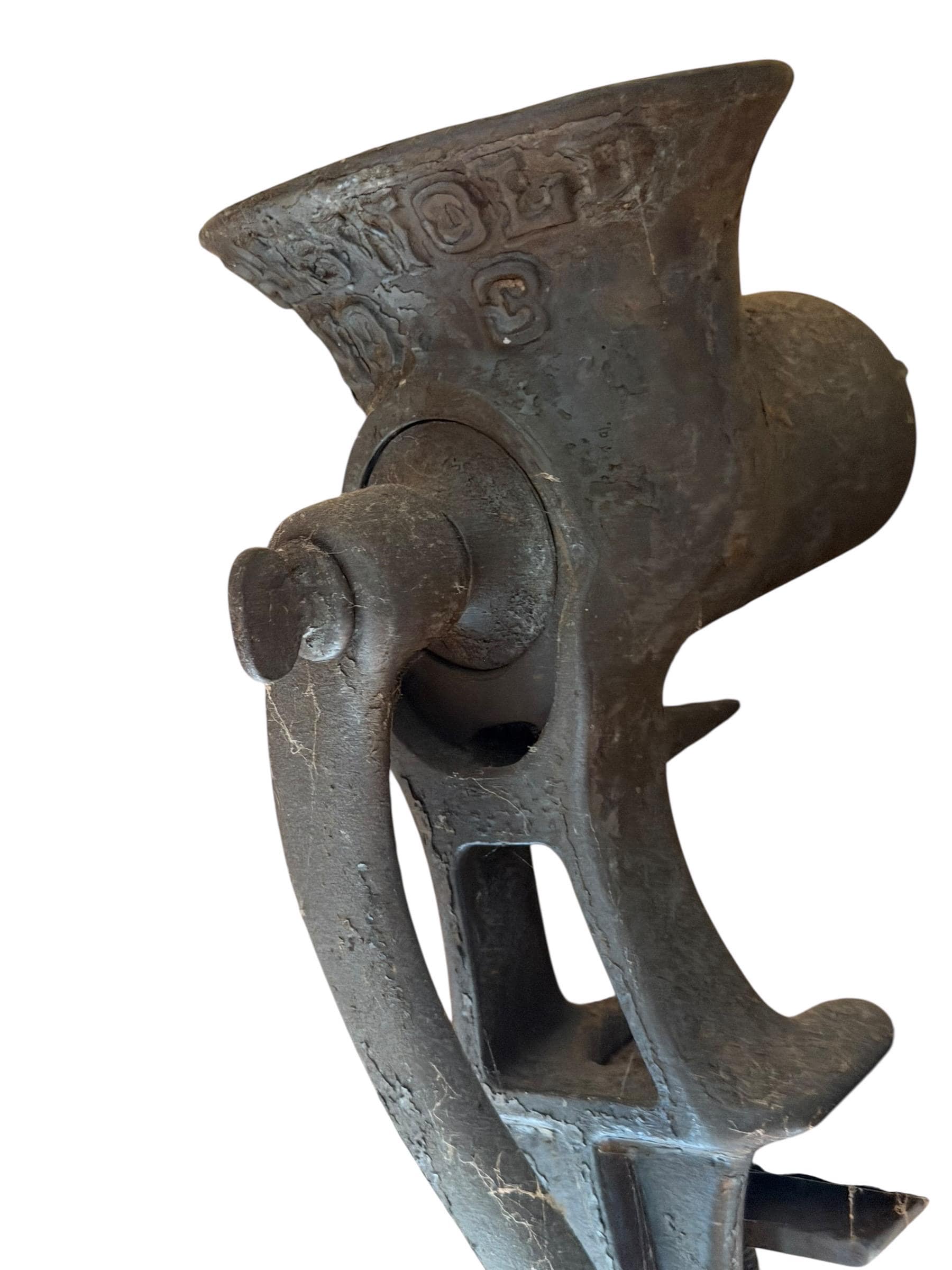 Vintage Enterprise No. 3 Cast Iron Meat Grinder Clamp On Farmhouse Decor - Thumbnail 2