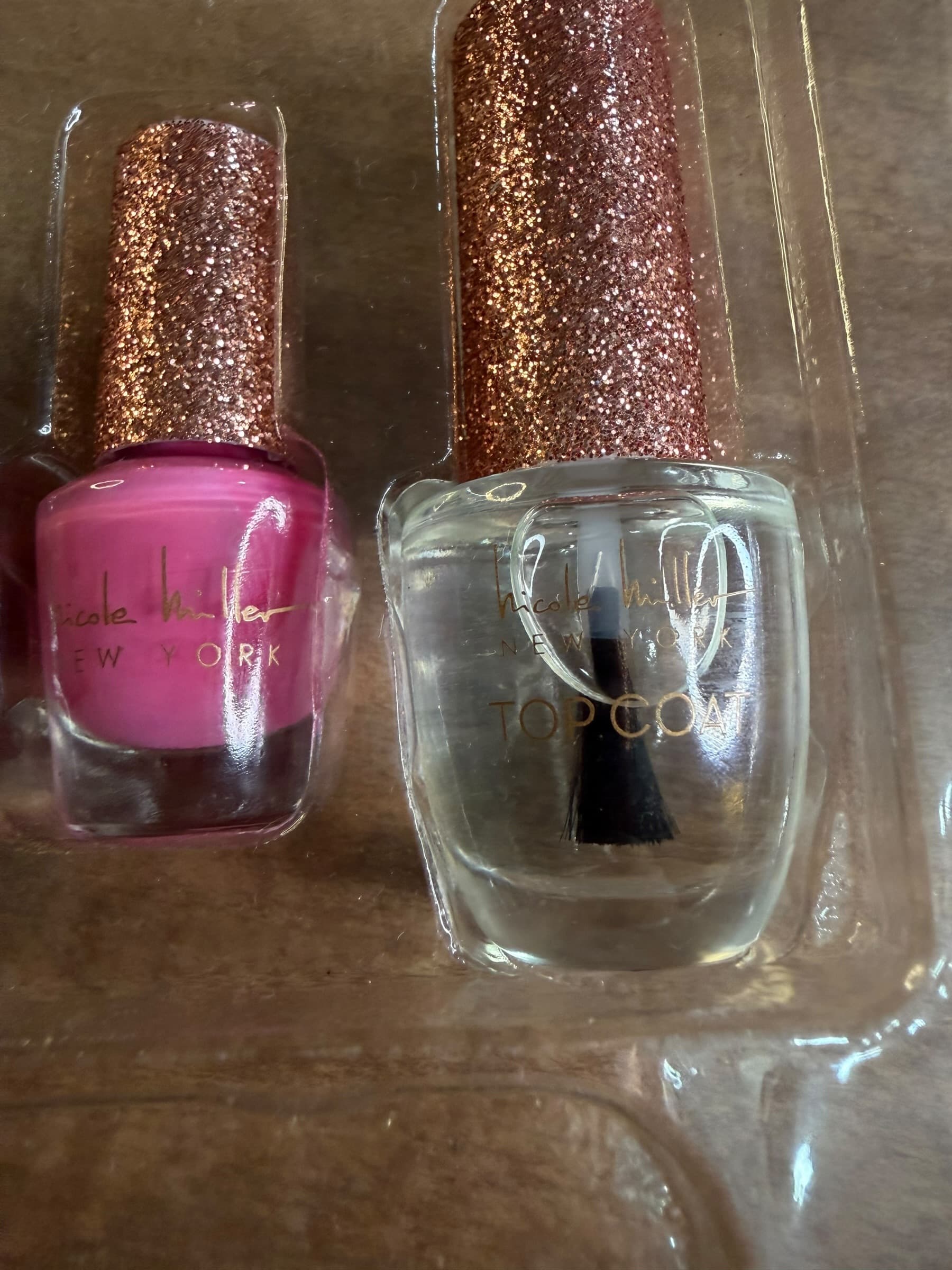 Nicole Miller New York You're a Gem Nail Essentials Set 4 Polish Cuticle Oil Top Coat - Thumbnail 2