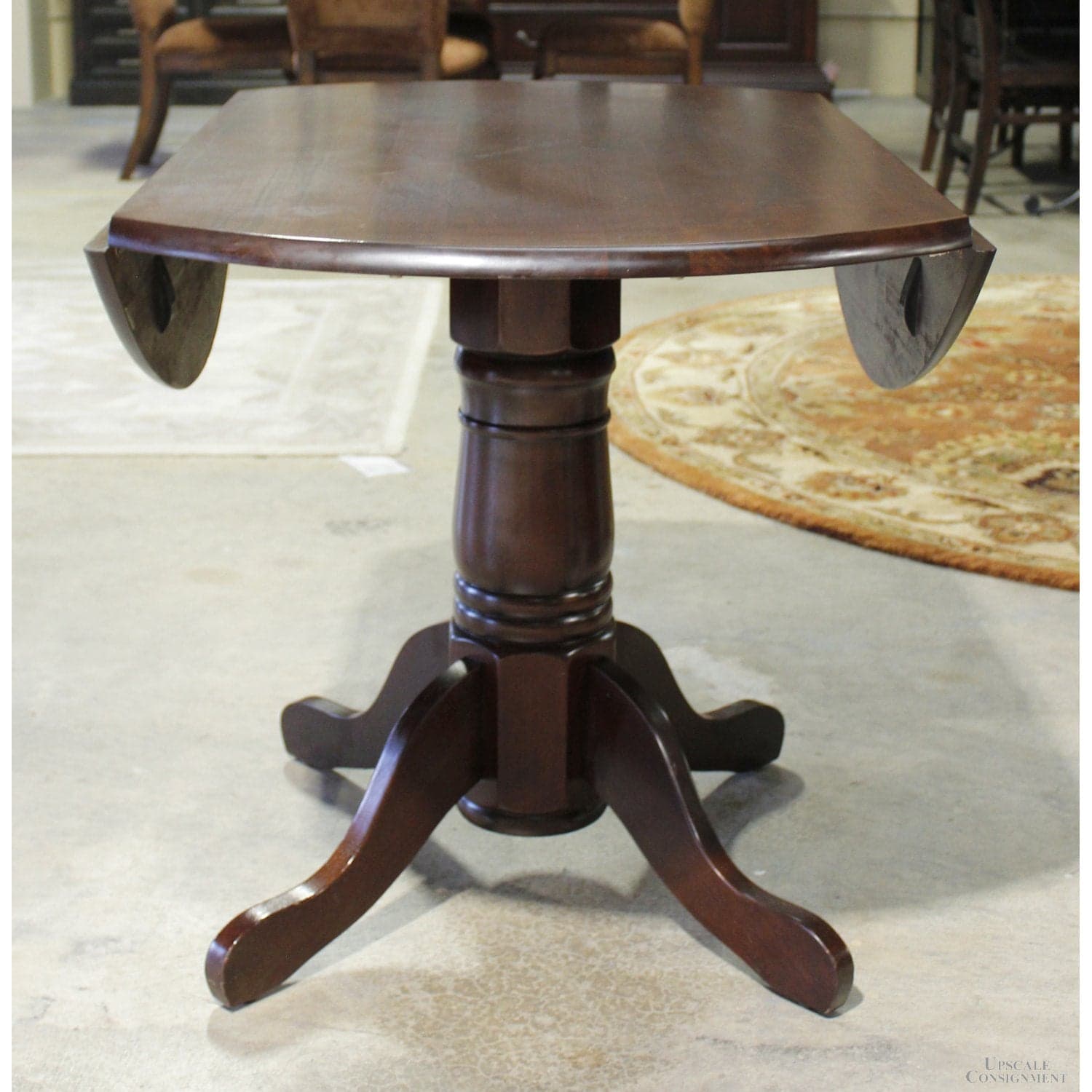 World Market Drop Leaf Table w/4 Chairs - Dark Finish - Thumbnail 3