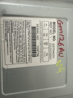 Unlocked GMC CHEVY BUICK Acadia OEM Stereo AM FM AUX CD DVD Player 22754031 - Thumbnail 5