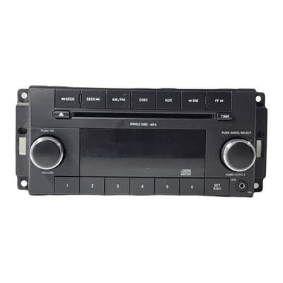 2008-2009 Jeep Commander Dodge AMFM MP3 Radio CD Player W/AuxP68021159AC RES OEM - Thumbnail 2
