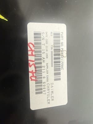 2008-2009 Jeep Commander Dodge AMFM MP3 Radio CD Player W/AuxP68021159AC RES OEM - Thumbnail 6