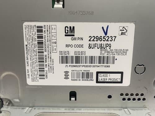 2013-2013 Buick Lacrosse Am Fm Cd Player Radio Receiver 22965237 GM159U - Thumbnail 6