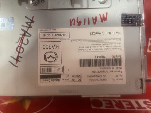 2014-2018 Mazda 3 Audio Radio AM FM Receiver BHN9 66 9R0 OEM MA119U - Thumbnail 5