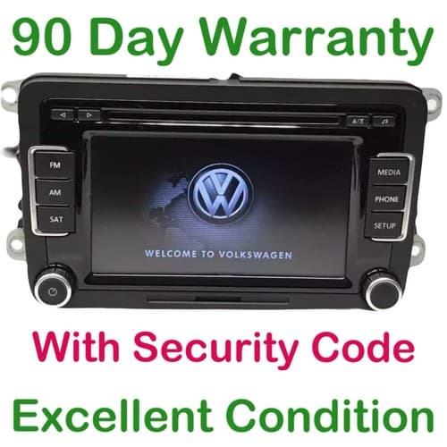 2009-2013 VW Jetta Passat Golf RCD-510 Touch Screen 6 CD Radio 1k0 035 180 AC - Image 1