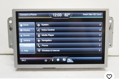 2013 - 2015 FORD FUSION INFORMATION DISPLAY SCREEN DS7T-14F239-BU FO197U - Thumbnail 3