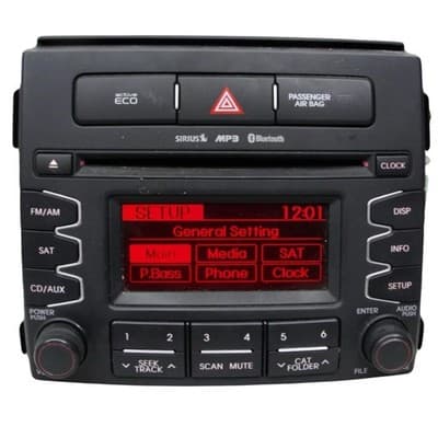 2011 2012 2013 Kia Soul OEM CD AM FM Sat Bluetooth Radio 96170-2K110WK KI114BU - Thumbnail 5