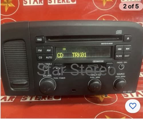 05-06 Volvo 80 Series AM FM Radio Cassette CD Player OEM 30737704-1 VO108AU - Thumbnail 2