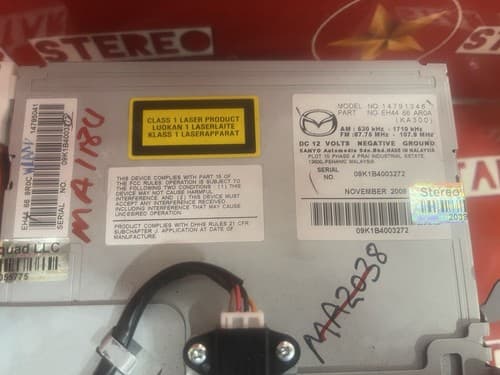 2010 Mazda CX-7 AM/FM CD MP3 SAT Radio OEM 14791346 EH44 66 AR0A MA118U - Thumbnail 5