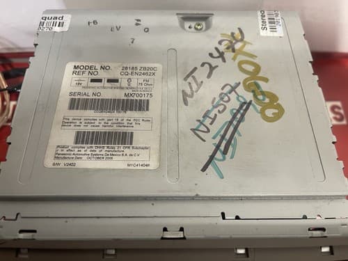 2005-2006 Nissan Altima AM FM Radio Receiver 6 Disc CD Player 28185ZB20C NI247U - Thumbnail 6