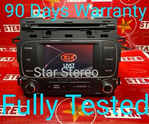 2014 - 2017 Kia Forte OEM UVO Cd. Touch Screen AM FM SAT Radio Receiver KI133U - Image 1