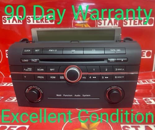 2004 mazda 3 radio stereo receiver 6 disc CD player BN8S 66 9RXA OEM MA110U - Image 1