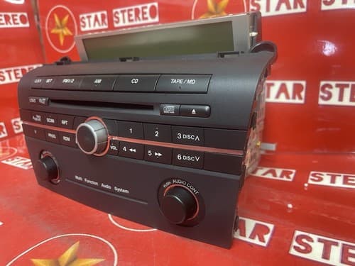 2004 mazda 3 radio stereo receiver 6 disc CD player BN8S 66 9RXA OEM MA110U - Thumbnail 2