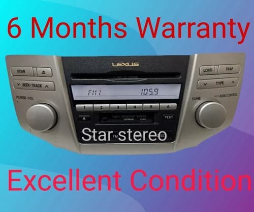 2005-2006 Lexus RX330 RX400h Radio and 6 CD Player 86120-48510 P6847 TO141U - Image 1