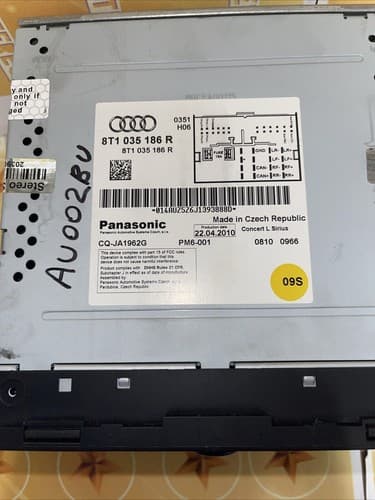 AUDI A4 A5 Q5 S4 OEM Concert Am/Fm Satellite Radio Bluetooth CD Player AU102BU - Thumbnail 4