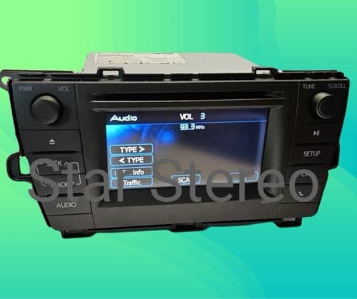 2012-2015 TOYOTA PRIUS RADIO RECEIVER DISPLAY SCREEN CD PLAYER ID 57031 TO118U - Thumbnail 4