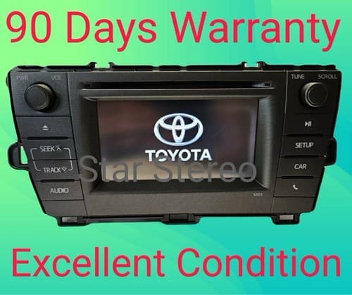 2012-2015 TOYOTA PRIUS RADIO RECEIVER DISPLAY SCREEN CD PLAYER ID 57031 TO118U - Image 1